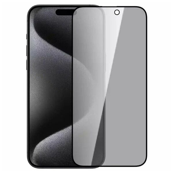 Защитное стекло для iPhone 15 Pro Max Privacy Черный