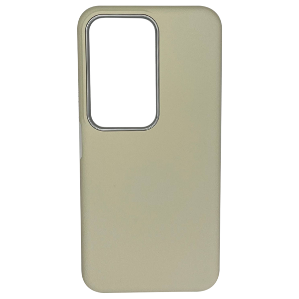 Чехол Xiaomi Redmi 15 4G накладка кожзам Молочный