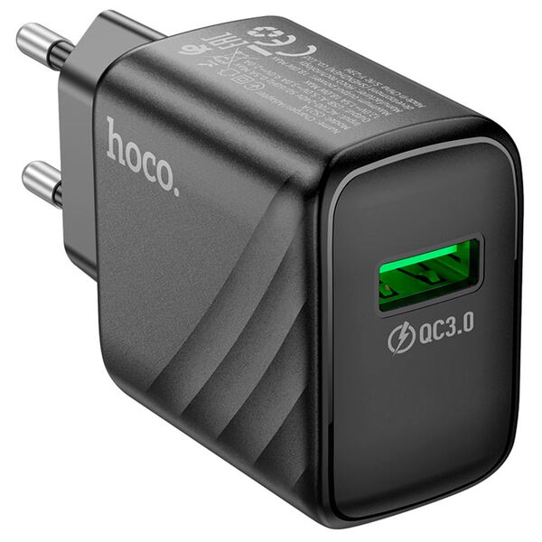 Зарядное устройство Hoco CS21A 18W USB + кабель Type-C Черный
