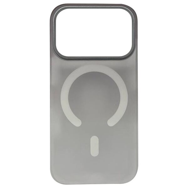 Чехол для iPhone 17 Pro Max накладка MagSafe Kwini матовый градиент Прозрачно-серый