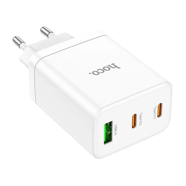 Зарядное устройство Hoco N33 35W 2USB-C+USB Белый