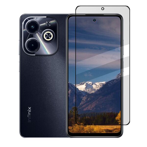 Защитное стекло Infinix Hot 40/Hot 40 Pro/Spark 20 Pro Super A+ Черный