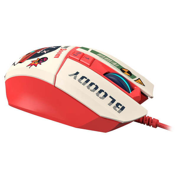 Мышь A4Tech Bloody W63 Max проводная игровая Бело-красный