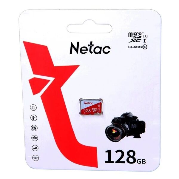 Карта памяти microSD 128Gb Netac P500 Eco class 10