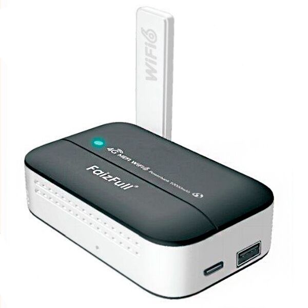 Роутер портативный Wi-Fi 4G/5G FaizFull FW20 + внешний аккумулятор Черный