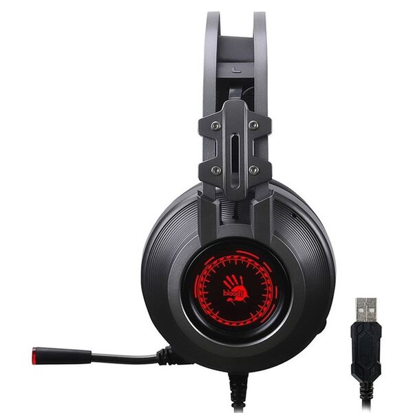 Наушники A4Tech Bloody J527 полноразмерные с микрофоном игровые Серый