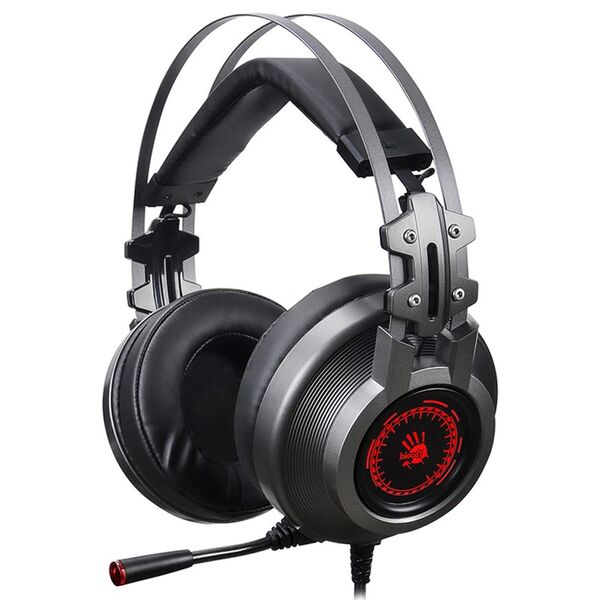 Наушники A4Tech Bloody J527 полноразмерные с микрофоном игровые Серый