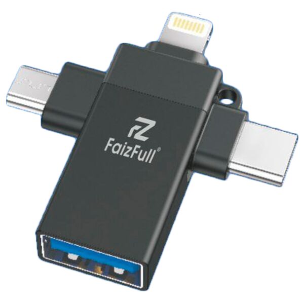 Переходник Type-C/OTG FaizFull FP39 3.0 Черный