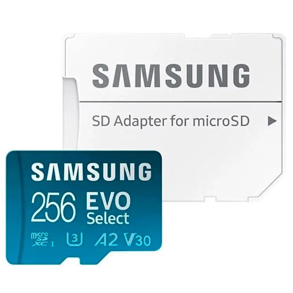 Карта памяти microSD 256Gb Samsung EVO Plus 130 Mb/s + адаптер