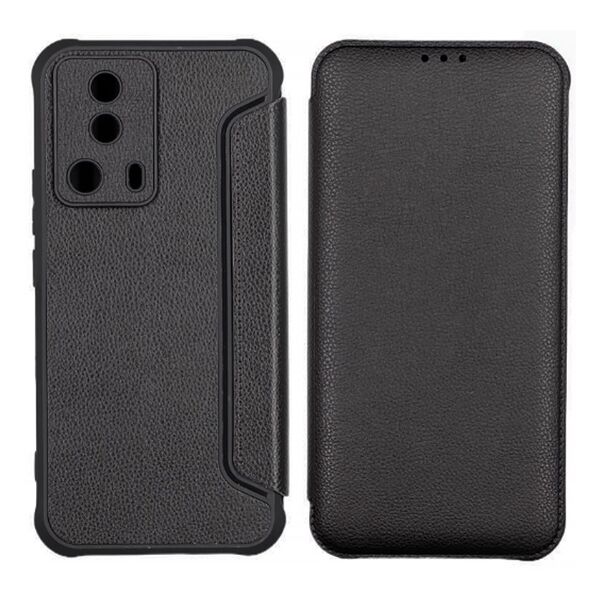 Чехол Xiaomi 13 Lite книжка Lizard Slim Черный