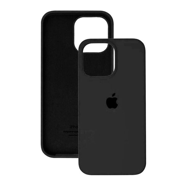 Чехол для iPhone 15 Pro Max MagSafe накладка Silicone Case Luxe Черный