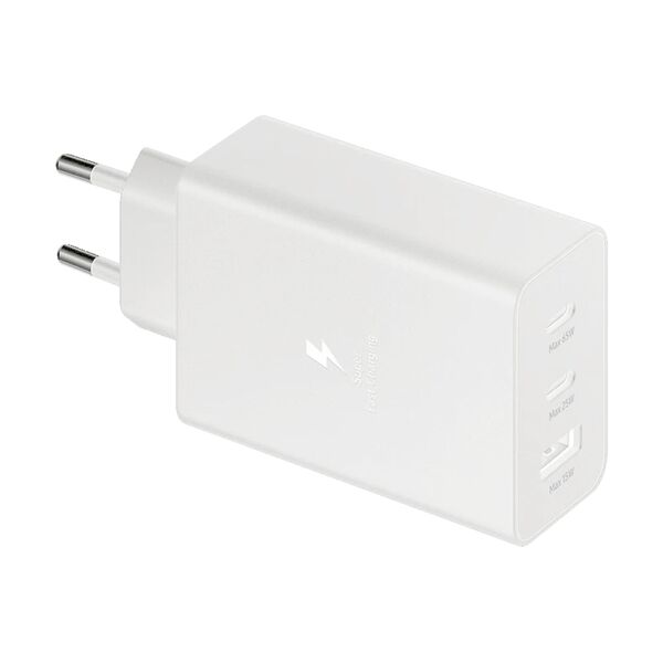 Зарядное устройство Samsung 65W USB-C + кабель Type-C/Type-C Белый