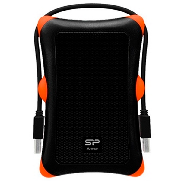 Внешний жесткий диск Silicon Power 2TB A30 Armor 3.2 Черно-оранжевый