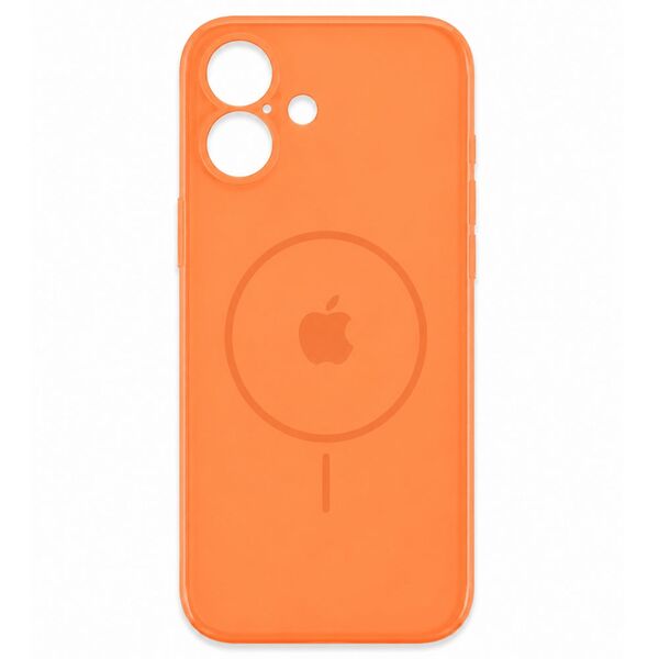 Чехол для iPhone 17 накладка Silicone Case Magsafe Оранжевый