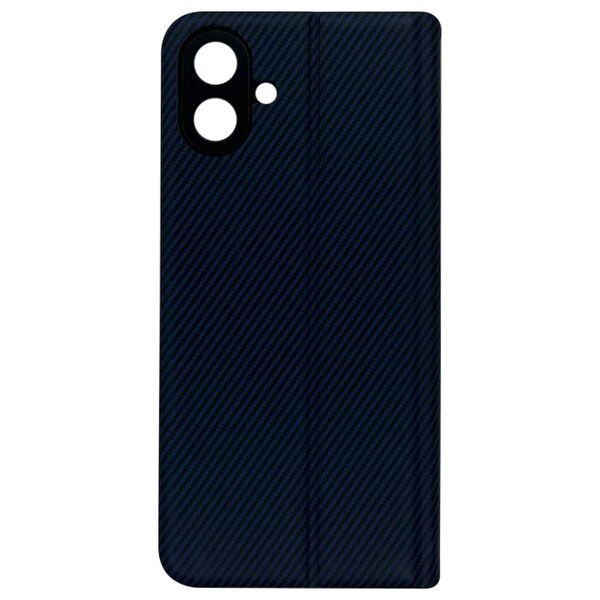 Чехол Samsung A07 книжка карбон Темно-синий