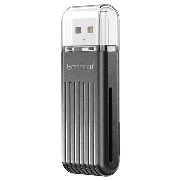 Картридер Earldom OT96 MicroSD/SD+OTG Черный