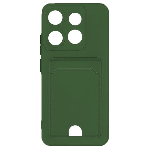 Чехол Tecno Pop 7 Pro/Spark Go 2023 накладка с визитницей Зеленый