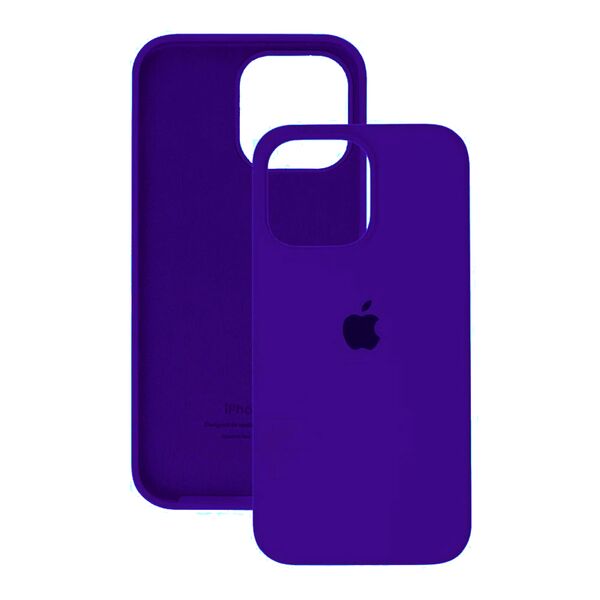 Чехол для iPhone 15 накладка Silicone Case Темно-фиолетовый