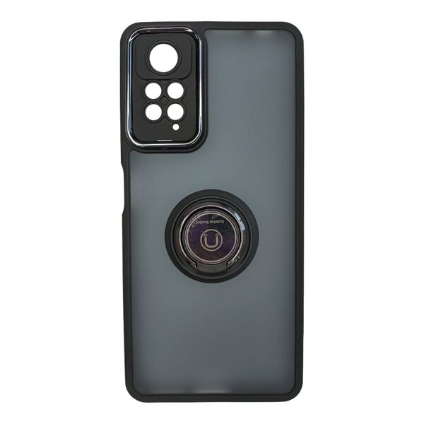 Чехол Xiaomi Redmi Note 11 4G/Redmi Note 11S 4G накладка ТПУ с кольцом Черный