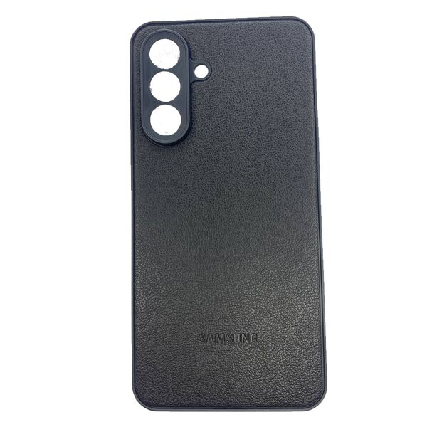 Чехол Samsung A16 накладка кожзам Logo Черный