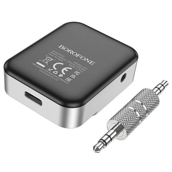 Автомобильный беспроводной FM-модулятор Borofone BC52 Серебряный
