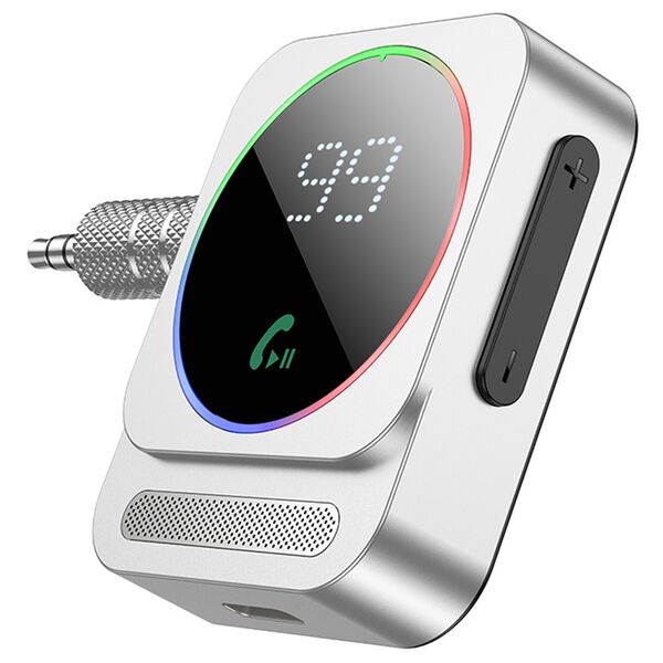 Автомобильный беспроводной FM-модулятор Borofone BC52 Серебряный