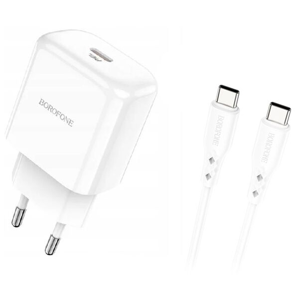 Зарядное устройство Borofone BN33 40W USB-C+ кабель Type-C/Type-C Белый