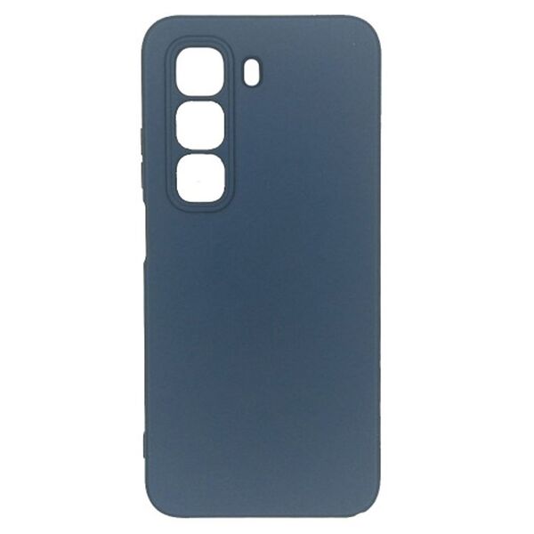 Чехол Infinix Hot 50 5G накладка Soft Touch Серо-Синий