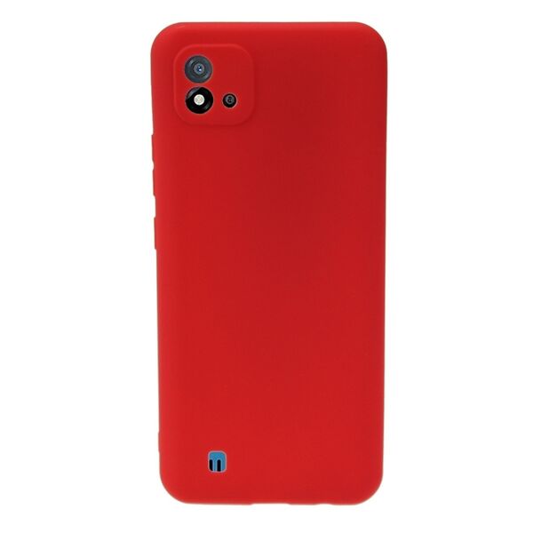 Чехол Realme C11/C20 накладка силиконовый Красный