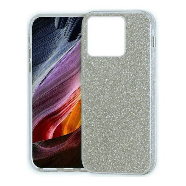 Чехол Xiaomi Redmi 10C/POCO C40 накладка Сияние Серебряный