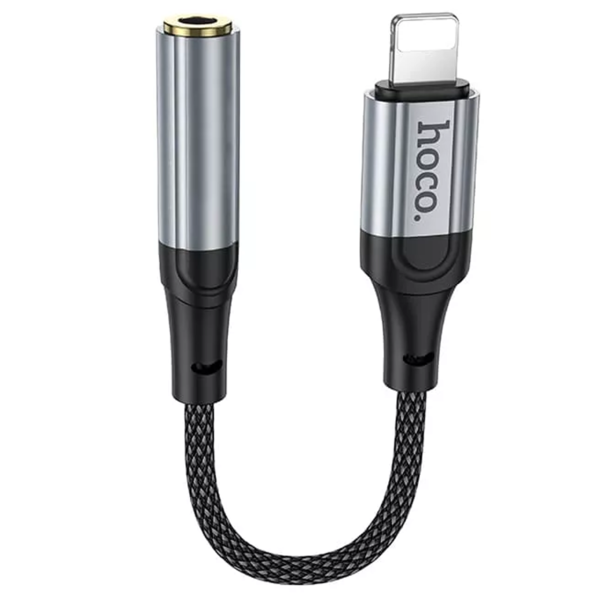 Переходник Lightning/3.5 Hoco LS36A Серый