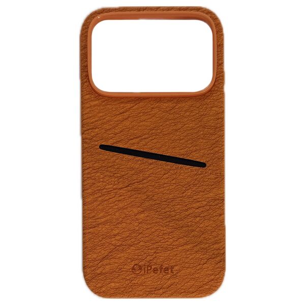 Чехол для iPhone 17 Pro накладка iPefet визитница Оранжевый