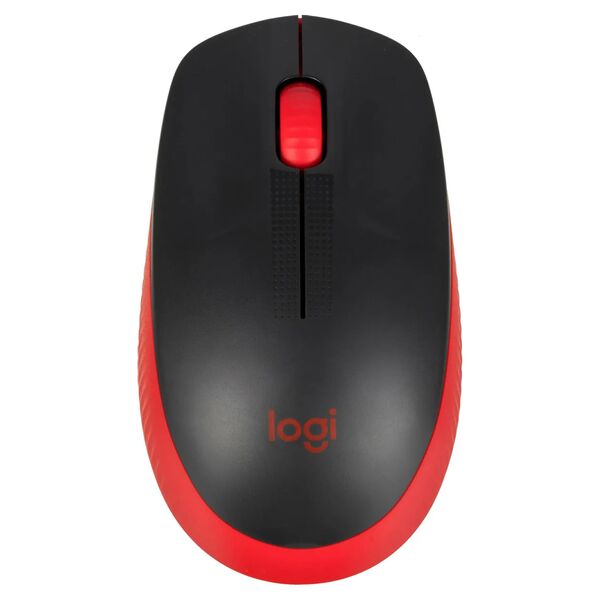 Мышь Logitech M190 беспроводная Черный/Красный