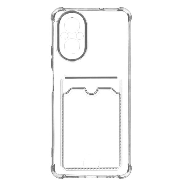 Чехол Realme C67 4G накладка силиконовый с визитницей Прозрачный