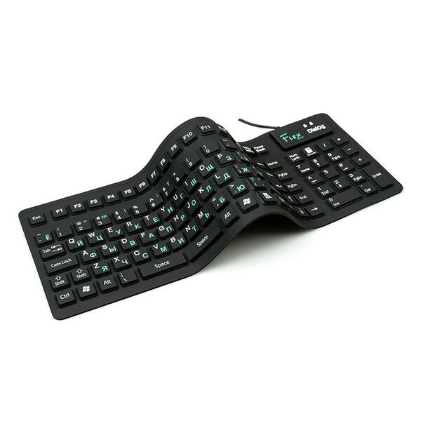 Клавиатура Dialog KFX-03U Flex гибкая Черный