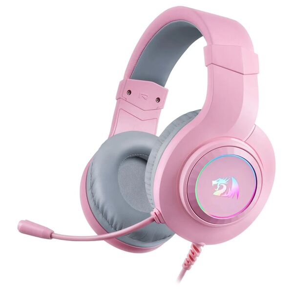 Наушники Redragon Hylas проводные полноразмерные игровые Серо/розовый