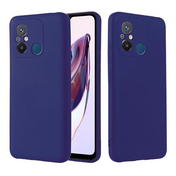 Чехол Xiaomi Redmi 12C/POCO C55 накладка Soft Touch Темно-Синий