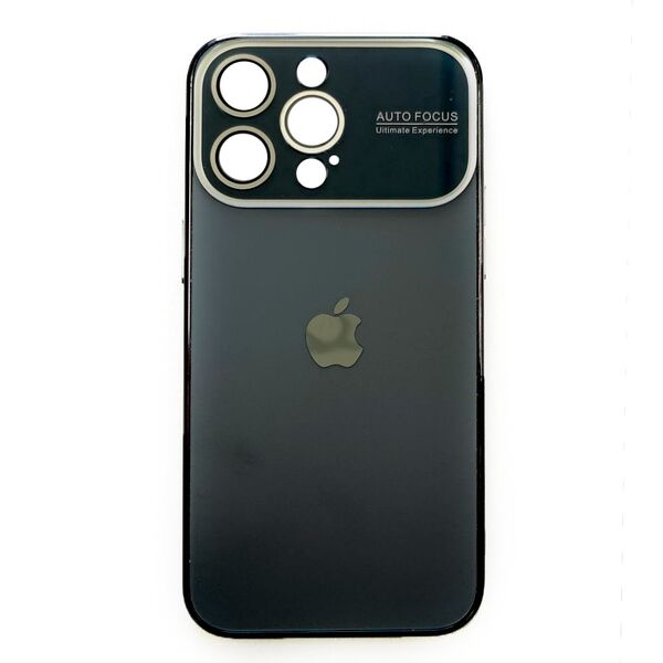 Чехол для iPhone 15 Pro накладка стекло Темно-серый