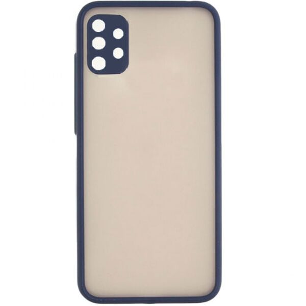 Чехол Samsung A32 5G матовый ТПУ с цветными бортиками арт.011417 Синий