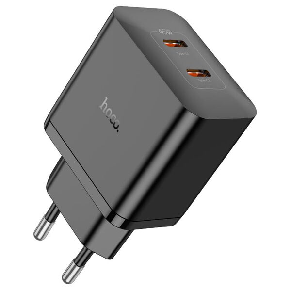 Зарядное устройство Hoco N35 45W 2USB-C Черный