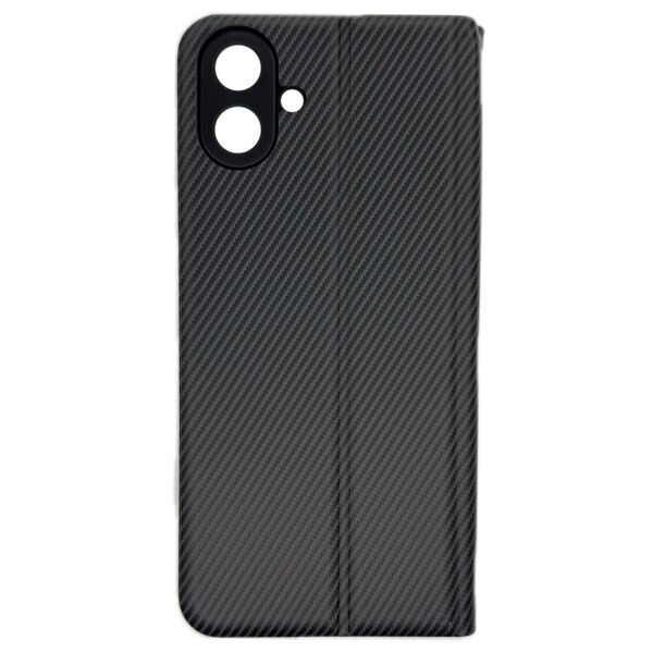 Чехол Samsung A07 книжка карбон Черный