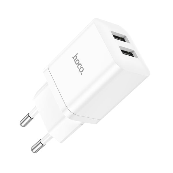 Зарядное устройство Hoco N25 2USB 2.1A Белый