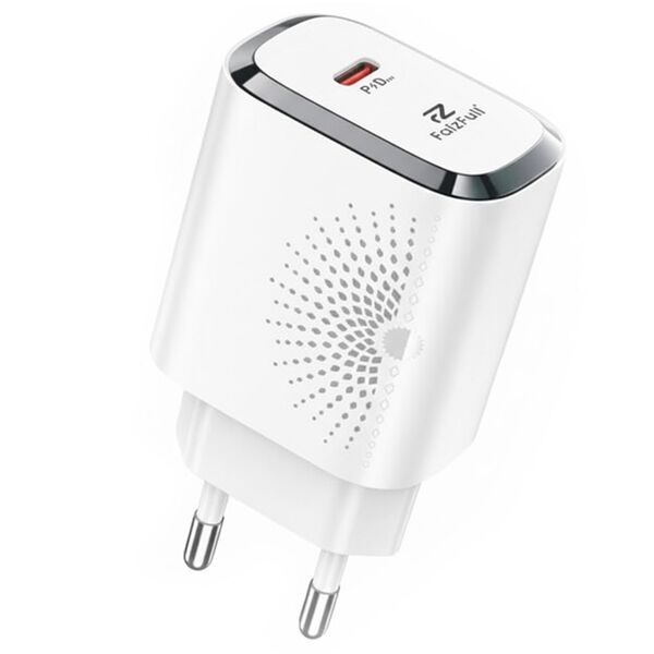 Зарядное устройство FaizFull FC170 25W USB-C + кабель Type-C/Type-C Белый