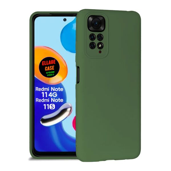 Чехол Xiaomi Redmi Note 11 4G/11S 4G накладка Soft Touch Хаки