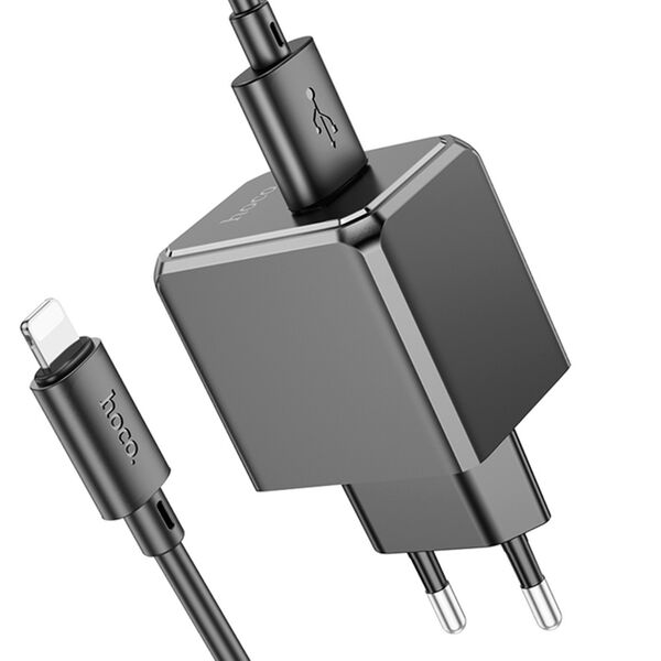 Зарядное устройство Hoco CS11A 2.1A USB + кабель Lightning Черный