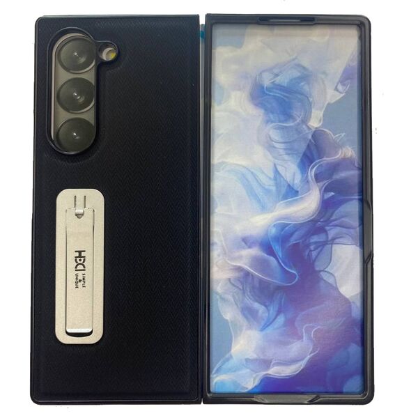 Чехол Samsung Z Fold 6 накладка Luxury Case Черный