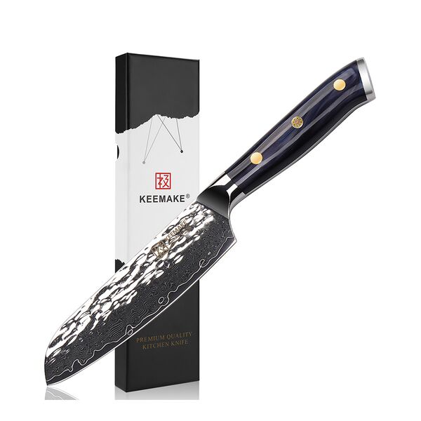 Нож сантоку Keemake 5 Inch Santoku Knife CJ-8 Blue
