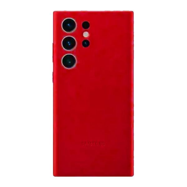 Чехол Samsung S23 накладка Leather Cover Красный