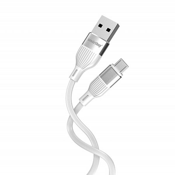 Кабель Micro USB SmartBuy S72 1м 2.4+передача данных Белый