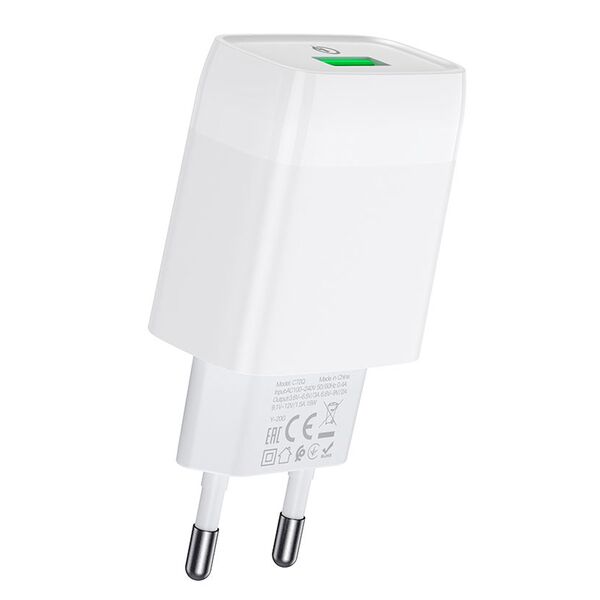 Зарядное устройство Hoco C72Q 18W USB Белый